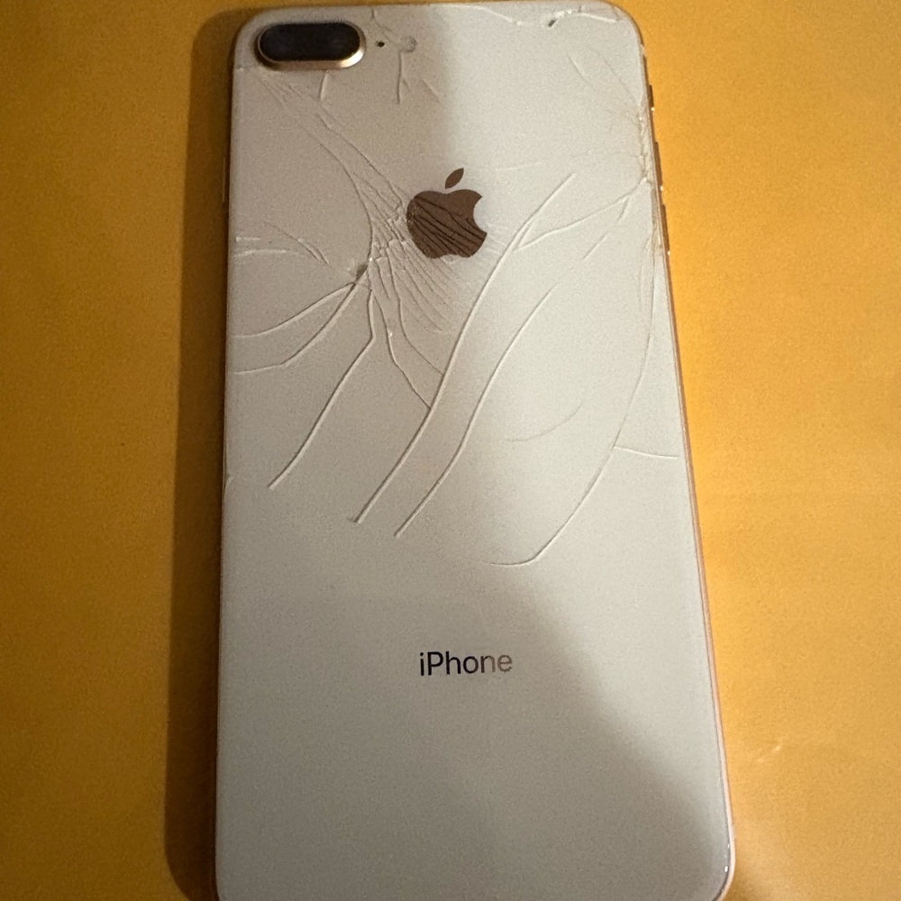 Apple iPhone rose gold and white